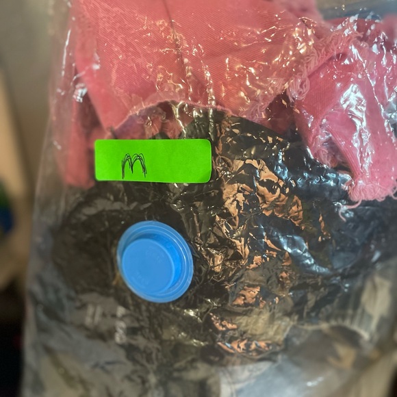 Women's Pink Distressed Denim Jacket - Picture 6 of 6